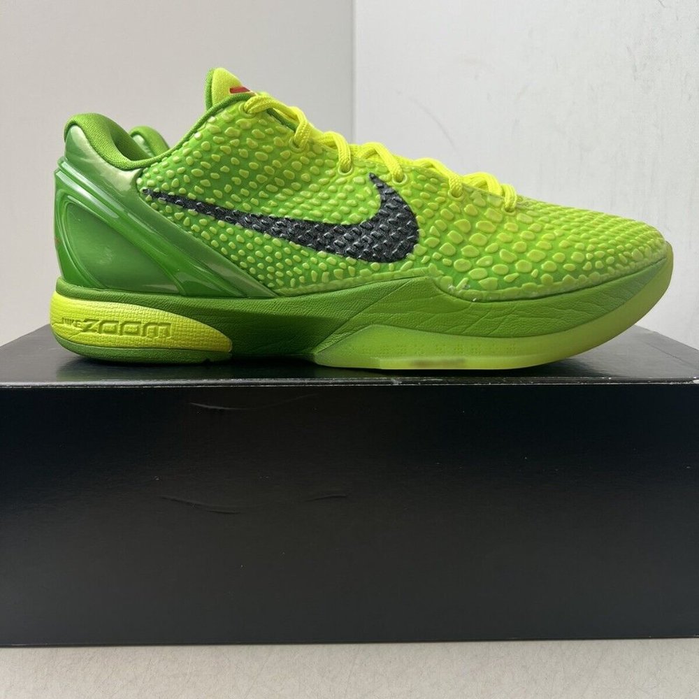 Nike Kobe 6 Protro Grinch 2020 size 10 CW2190-300 OG VI Green Retro - Picture 3 of 9